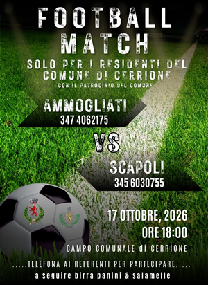 Scapoli contro ammogliati - Partita di calcio